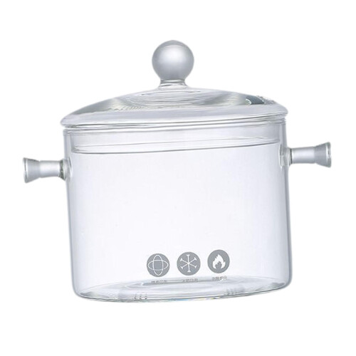 Casserole en verre avec couvercle 1300 ml 2