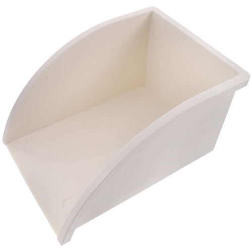 White PVC downspout filter and splash block connector 1 pack