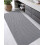 Chenille badeværelsestæppe lysegrå 43x113 cm 1