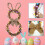 Easter Bunny Spring Wreath 40cm Vine with Bunny Ears and 2