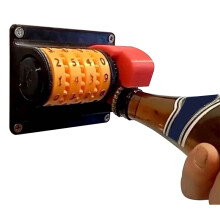 Abrebotellas de cerveza de pared con diseño numérico, 1 unidad.