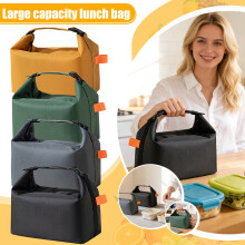 Sac isotherme noir pour déjeuner (1 pièce)
