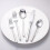 Matte Gold Flatware Set Hexagon Handle 20-Piece 1