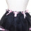 Halloween-bustle-nederdel med blondetylunderskørt 105 cm 8