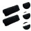 Armlenpute til stol, svart, 2 deler 6