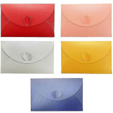 Mini envelopes heart clasp storage 20 pack