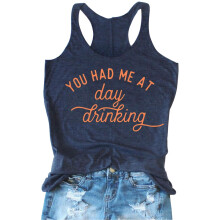 Women's Graphic Tank Top Navy S