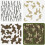 Set de șabloane Camo Plastic 3 buc 11,8x11,8 inci 1