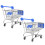 Ensemble de chariot de courses miniature portable pour 1
