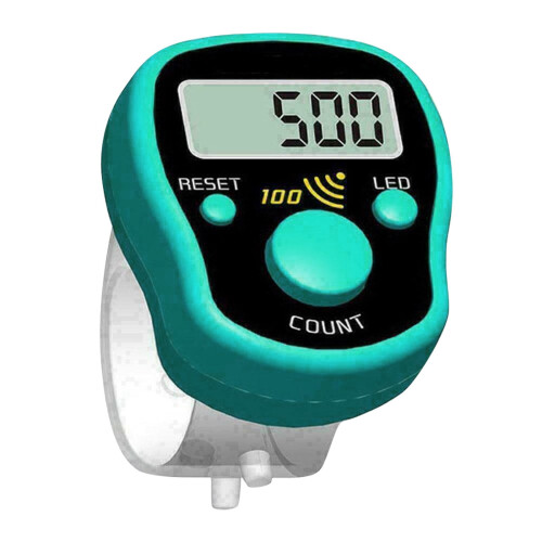 LED finger tally counter with LCD and backlight