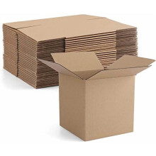 Kartonnen verzenddozen, bruin, 4x4x4 inch, 25 stuks