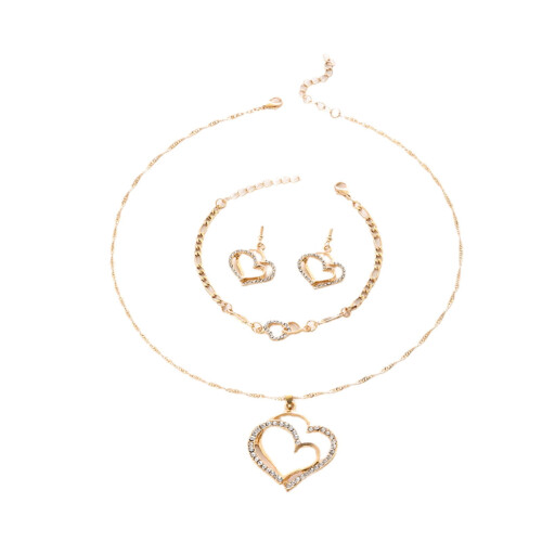 Heart Pendant Jewelry Set for Couples Romantic Gift 1