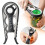 Ensemble de 2 ouvre-boîtes en acier inoxydable noir 1