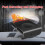 Black Vehicle Space Heater 12V 200W with Defrost, Defog and 8
