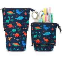 Estuche para lápices con diseño de dinosaurio y soporte desplegable (1 unidad)
