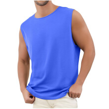 Men's Tank Top Sleeveless Workout Shirt Loose Fit