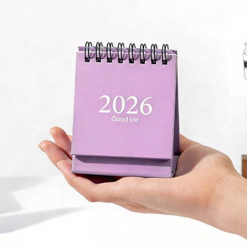 2026 Mini-Tischkalender, Monats-Wandkalender, 2 Stück 1