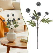 Conjunto de 5 flores artificiais de crisântemo.