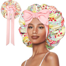 Gorro de seda con forro de satén para cabello rizado (1 unidad)