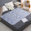 Protège-matelas imperméable et lavable 150 x 100 cm 1