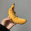Bananformad tuggleksak för hundar och smådjur 4