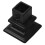 Indoor Stair Railing Post Base Black Metal Classic Easy 1