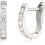 Hypoallergene titanium huggie oorringen, klein formaat 1