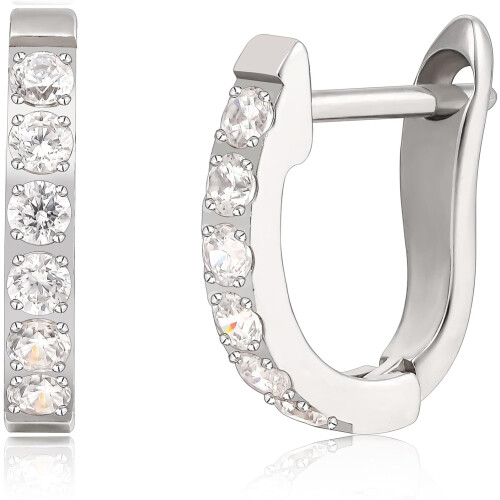 Hypoallergene titanium huggie oorringen, klein formaat
