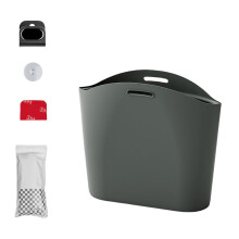 Lixeira de silicone para carro, suporte para pendurar, pacote com 1 unidade.