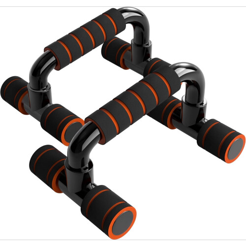 Barras de flexão para exercícios, equipamento de ginástica, 1 par com pegas de espuma.