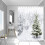 Winterbos Kerst Douchegordijn Waterdicht 72x72 1