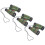 Travel Binoculars Camouflage Round Edges 3 Pcs 1