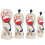 Golf Club Head Covers PU Leather 4pcs White 2