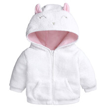 Manteau d'hiver pour fille avec capuche à oreilles de lapin et fermeture éclair