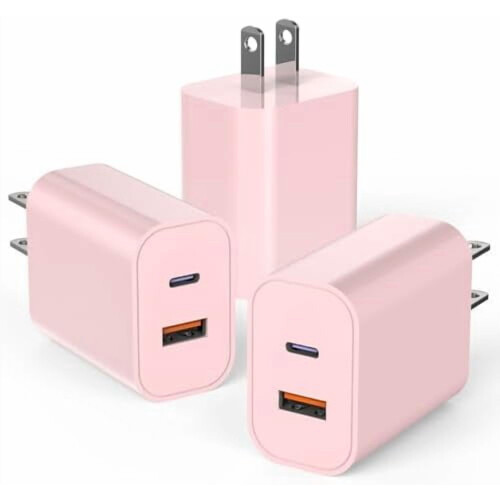 C-blokk strømadapter QC+PD3.0 dobbel port 20W
