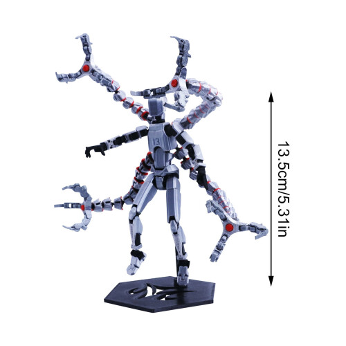 T13 Actiefiguur Robotmodel 3D Geprint Gearticuleerd 1