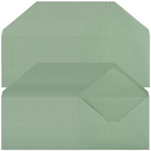 Green A7 V-Flap Envelopes 5x7 inches 50 pcs