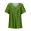 Women's Sequin Tops Plus Size Deep V Half Sleeve 4