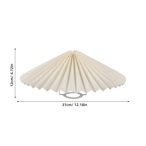 Pleated lampshade pendant light fixture 1