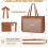 Dames leren laptoptas 15,6 inch bruin 6