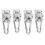 4 Sets Of Suspended Ceiling Wall Mount U-Shaped Hooks Multi-Function Hammock Hammock Hook Metal Base Plate with Hook 1