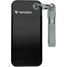 Disco SSD externo Verbatim Pocket - 256Go (Negro/Gris)
