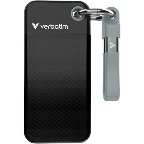 Disco SSD externo Verbatim Pocket - 256Go (Negro/Gris)