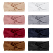 Lot de 8 bandeaux turban antidérapants pour femmes TIFOR