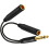 1/4" TRS stereo splitterkabel han til dobbelt hun 8 tommer 1