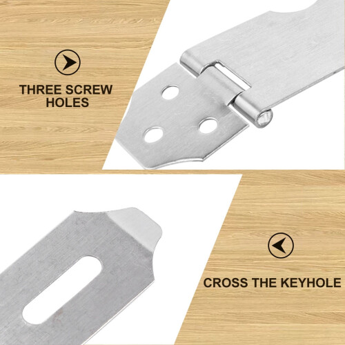 Stainless Steel Door Hasp Clasp 20 pcs