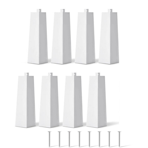 Aluminum Siding Corner Caps White 8 Inch 8 Pcs