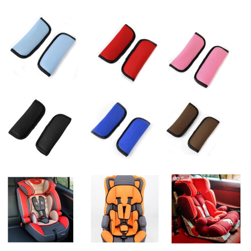 Car Seat Shoulder Strap Cushion Pad Soft Breathable Fabric