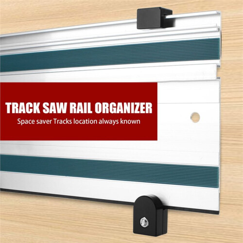 2Pc Track Rack for Guide Rail Guide Rail Holders for Track Saw Guide Organizer