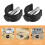 Toilet Safety Rails Locking Clips Replacement Black Plastic 3